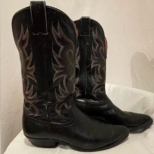 Vintage Men’s Black Nacona Western Cowboy Boots